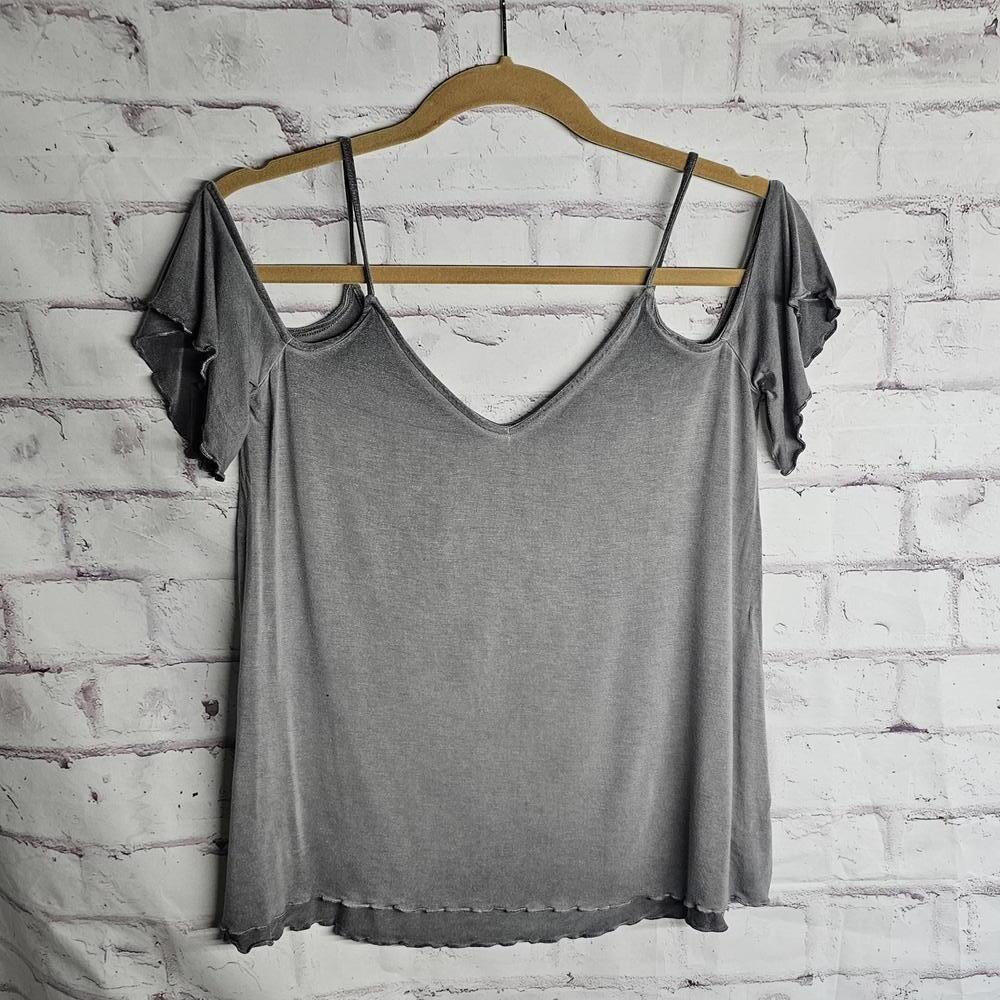 Soft Grey American Eagle Top